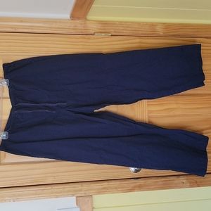 L.L.Bean Navy Blue Draw String Pant Size XL Reg